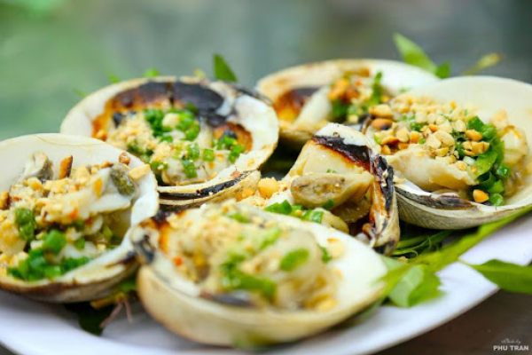 Sò nướng mỡ hành