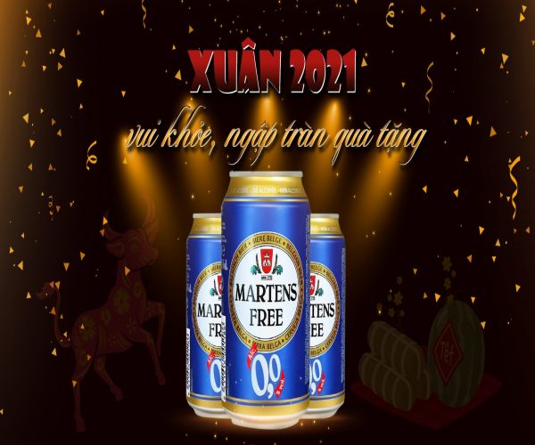 CTKM đặc biệt mừng xuân Tân Sửu 2021 - Bia Martens 0 độ - Bia tăng sức đề kháng 