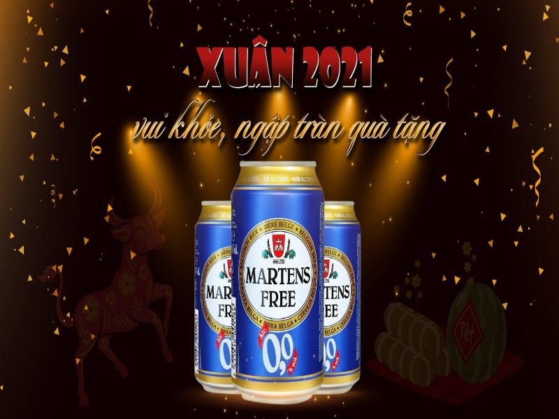 CTKM đặc biệt mừng xuân Tân Sửu 2021 - Bia Martens 0 độ - Bia tăng sức đề kháng 